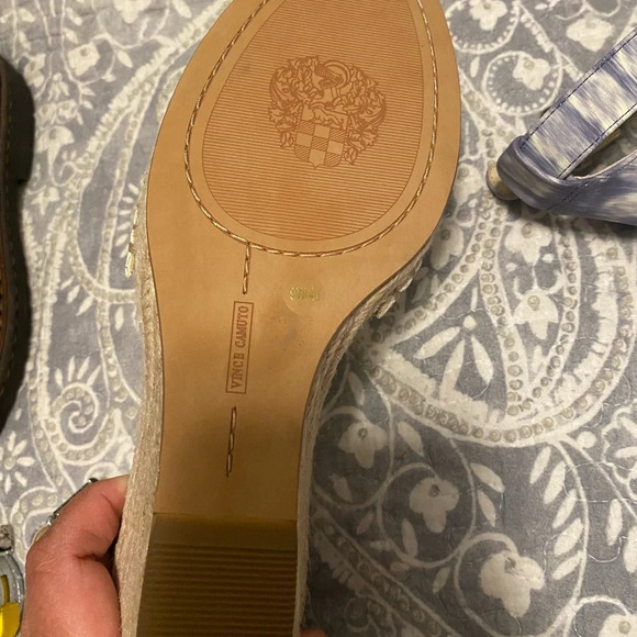 Vince camuto espadrilles venerly size 9 nwot blue white - Picture 5 of 8